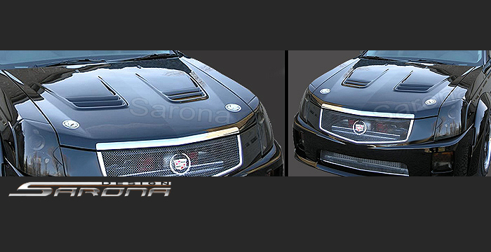 Custom Cadillac CTS Hood  Sedan (2003 - 2007) - $1590.00 (Manufacturer Sarona, Part #CD-003-HD)